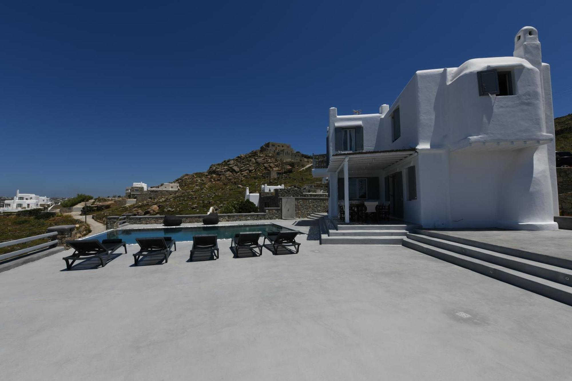 Villa Anema Mykonos - Blue Views Mykonos Villas Mykonos Town Exterior foto