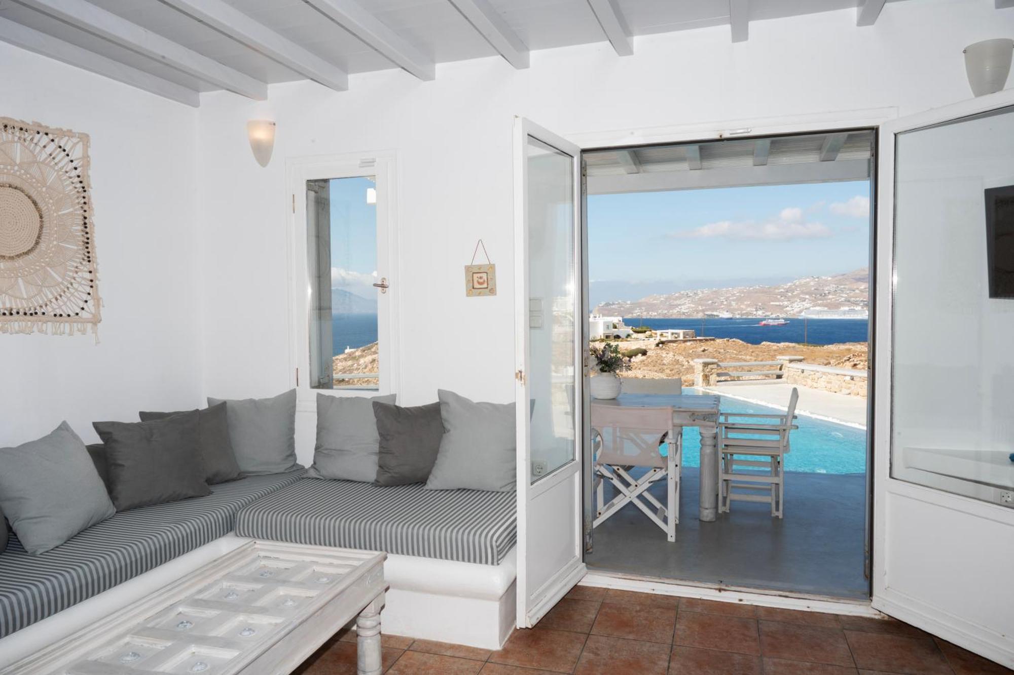Villa Anema Mykonos - Blue Views Mykonos Villas Mykonos Town Exterior foto