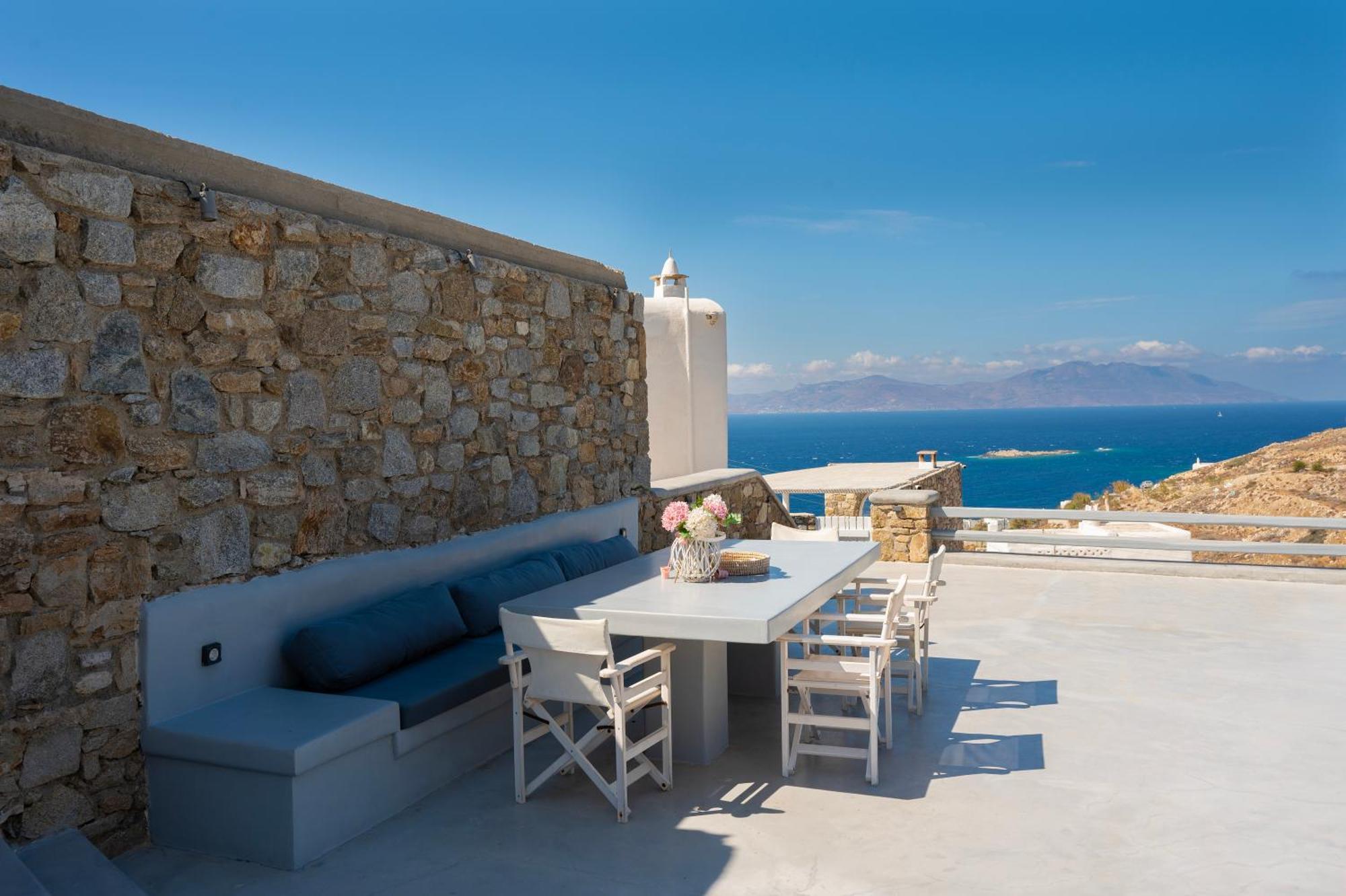 Villa Anema Mykonos - Blue Views Mykonos Villas Mykonos Town Exterior foto