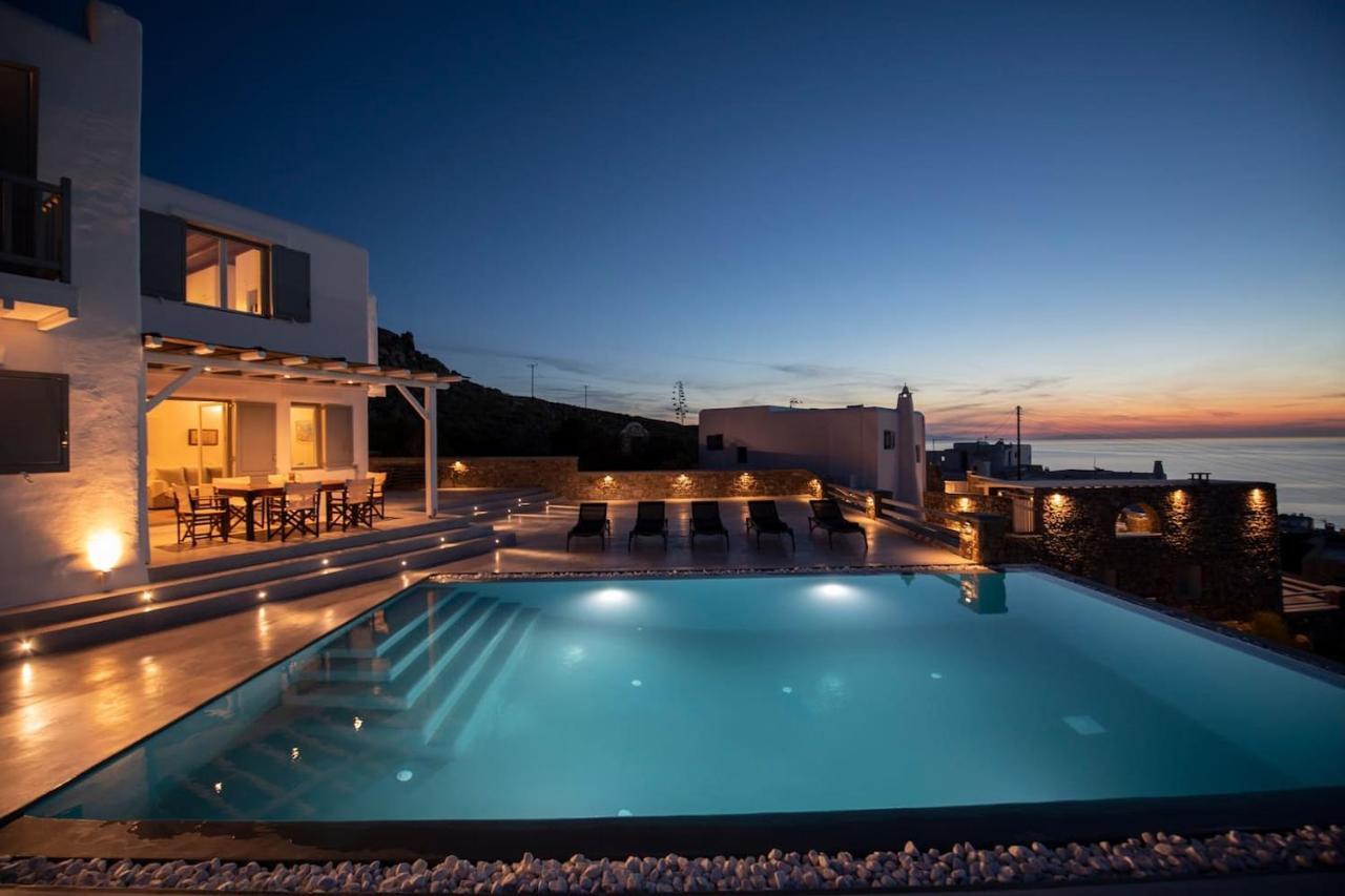 Villa Anema Mykonos - Blue Views Mykonos Villas Mykonos Town Exterior foto