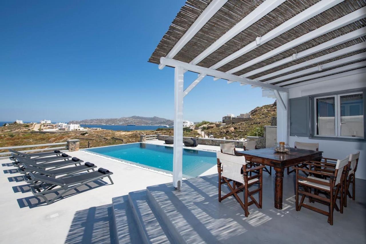 Villa Anema Mykonos - Blue Views Mykonos Villas Mykonos Town Exterior foto