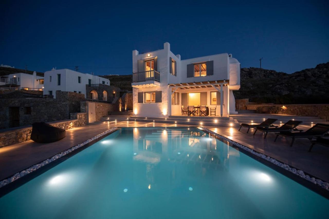 Villa Anema Mykonos - Blue Views Mykonos Villas Mykonos Town Exterior foto